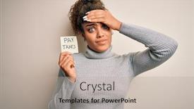  Presentation with taxes - Cool new theme with young-african-american-afro-girl backdrop and a mint green colored foreground