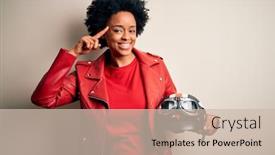  Presentation with african american couples in the mountains - Audience pleasing slide set consisting of young-african-american-afro-motorcyclist backdrop and a soft green colored foreground