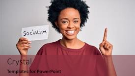  Presentation with african american woman question - Amazing theme having young-african-american-afro-politician backdrop and a tawny brown colored foreground