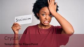  Presentation with shame - Audience pleasing PPT theme consisting of young-african-american-afro-politician backdrop and a tawny brown colored foreground