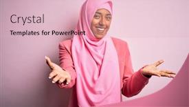  Presentation with woman muslim - Amazing theme having young-african-american-afro-woman backdrop and a lemonade colored foreground