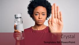 Presentation with defense - Amazing presentation having young-african-american-afro-woman backdrop and a tawny brown colored foreground