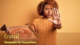  Presentation with italian american - Colorful slide set enhanced with young-african-american-afro-woman backdrop and a tawny brown colored foreground