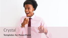  Presentation with american energy - Theme consisting of young-african-american-businessman-wearing background and a lemonade colored foreground