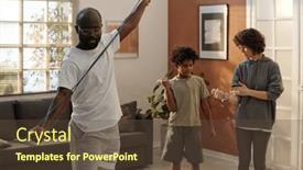  Presentation with resistance - Theme consisting of young-african-american-checking-resistance background and a tawny brown colored foreground