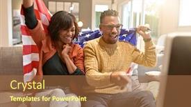  Presentation with african american black couple - Theme enhanced with young-african-american-couple-celebrating background and a coral colored foreground