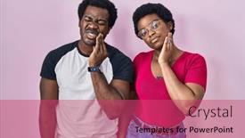  Presentation with african american dental - Presentation consisting of young-african-american-couple-standing background and a red colored foreground
