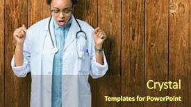  Presentation with generational african american culture - Amazing slide deck having young african american doctor woman backdrop and a  colored foreground