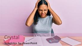  Presentation with accountant - Audience pleasing PPT theme consisting of young-african-american-girl-accountant backdrop and a coral colored foreground