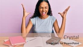  Presentation with accountant - Amazing theme having young-african-american-girl-accountant backdrop and a coral colored foreground