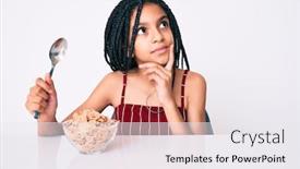  Presentation with african american girl power business - Amazing slides having young-african-american-girl-child backdrop and a white colored foreground