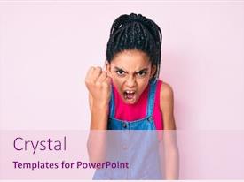 Young African American Girl Child PPT template 40 | CrystalGraphics