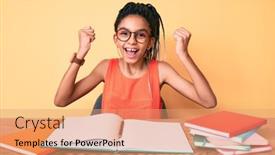  Presentation with proud american - Cool new presentation with young-african-american-girl-child backdrop and a coral colored foreground