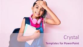  Presentation with angry child - Amazing slide set having young-african-american-girl-child backdrop and a pink colored foreground
