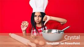 Presentation with angry child - Cool new theme with young-african-american-girl-child backdrop and a coral colored foreground