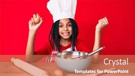  Presentation with proud american - Colorful slide set enhanced with young-african-american-girl-child backdrop and a coral colored foreground