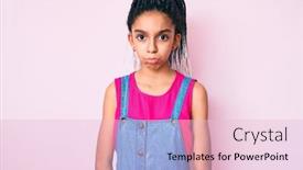  Presentation with child depressed - Cool new theme with young-african-american-girl-child backdrop and a lemonade colored foreground