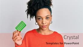  Presentation with attitude - Theme enhanced with young-african-american-girl-holding background and a red colored foreground