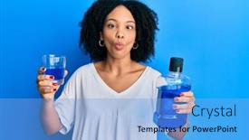  Presentation with breath - Slide deck consisting of young-african-american-girl-holding background and a light blue colored foreground