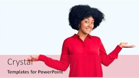  Presentation with american - Amazing slide set having young-african-american-girl-wearing backdrop and a red colored foreground