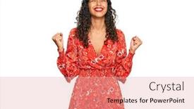  Presentation with summer celebration - PPT theme consisting of young-african-american-girl-wearing background and a lemonade colored foreground