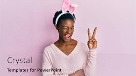  Presentation with american - Audience pleasing presentation consisting of young-african-american-girl-wearing backdrop and a lemonade colored foreground