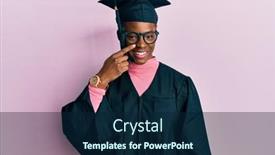  Presentation with african beauty - Presentation theme enhanced with young-african-american-girl-wearing background and a navy blue colored foreground