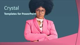  Presentation with african american business - Theme with young-african-american-girl-wearing background and a  colored foreground