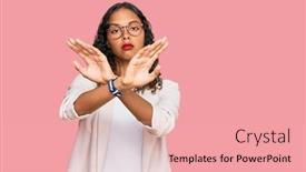  Presentation with african american business - Amazing PPT layouts having young-african-american-girl-wearing backdrop and a lemonade colored foreground