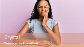  Presentation with african american dental - Slide deck consisting of young-african-american-girl-wearing background and a coral colored foreground