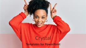  Presentation with bunny - Amazing slides having young-african-american-girl-wearing backdrop and a red colored foreground