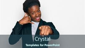  Presentation with african american business - Cool new slide deck with young-african-american-girl-wearing backdrop and a ocean colored foreground