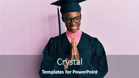  Presentation with praying hands - PPT theme consisting of young-african-american-girl-wearing background and a navy blue colored foreground