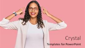  Presentation with thought - Amazing presentation having young-african-american-girl-wearing backdrop and a lemonade colored foreground