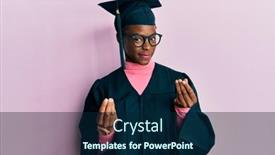  Presentation with african american business - Presentation consisting of young-african-american-girl-wearing background and a navy blue colored foreground