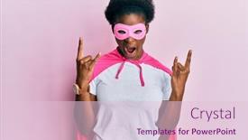  Presentation with rock music - Presentation consisting of young-african-american-girl-wearing background and a lemonade colored foreground