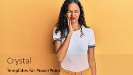  Presentation with african american dental - Beautiful theme featuring young-african-american-girl-wearing backdrop and a gold colored foreground