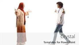  Presentation with african american meeting - PPT theme having young-african-american-guy-meeting background and a white colored foreground