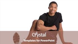  Presentation with healthy - Beautiful slide set featuring young african american male athlete backdrop and a coral colored foreground