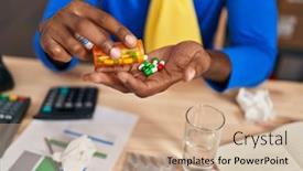  Presentation with african american business - PPT layouts featuring young-african-american-man-ecommerce background and a  colored foreground