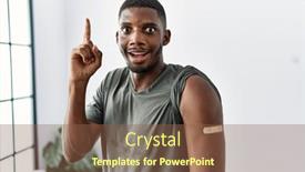  Presentation with aid - Slides enhanced with young-african-american-man-getting background and a tawny brown colored foreground