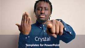  Presentation with african american marriage - Beautiful presentation design featuring young-african-american-man-showing backdrop and a navy blue colored foreground