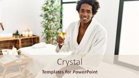  Presentation with african beauty - Theme having young-african-american-man-smiling background and a lemonade colored foreground