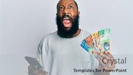  Presentation with australia - Presentation consisting of young-african-american-man-using background and a light gray colored foreground