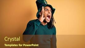  Presentation with clover - Audience pleasing slide deck consisting of young-african-american-man-wearing backdrop and a tawny brown colored foreground