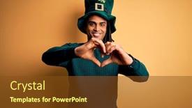  Presentation with clover - Presentation having young-african-american-man-wearing background and a tawny brown colored foreground