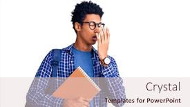  Presentation with sleepiness - Theme with young-african-american-man-wearing background and a lemonade colored foreground