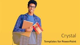  Presentation with spanish - Presentation having young-african-american-man-wearing background and a yellow colored foreground