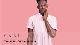  Presentation with african american dental - Theme featuring young-african-american-man-wearing background and a lemonade colored foreground
