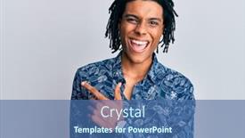  Presentation with 80s - Theme enhanced with young-african-american-man-wearing background and a ocean colored foreground